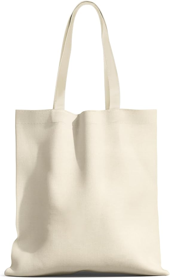12 1-200 Pack Available Premium Canvas Reusable Tote Bags